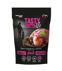 Mokra karma dla psów Tasty Dogs Life WIEPRZOWINA 90% - danie w galaretce (saszetka) 500 g
