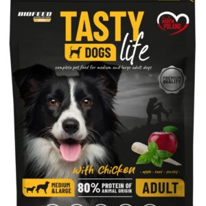 Karma dla psa Tasty Dogs Life z kurczakiem  (średnie i duże rasy)