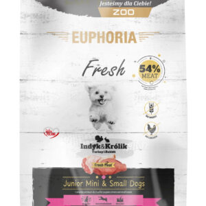 Karma dla szczeniąt EUPHORIA Fresh z indykiem i królikiem (mini i małe rasy)