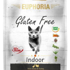 Karma dla kotów EUPHORIA Gluten Free Cat INDOOR Indyk & Gęś
