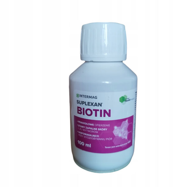 213-Suplexan-BIOTIN-wspiera-kondycje-skory-oraz-jej-wytwory-poprawia-stan-upierzenia.jpg Suplexan BIOTIN - wspiera kondycję skóry oraz jej wytwory, poprawia stan upierzenia