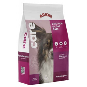 ARION Care Hypoallergenic - Pełnoporcjowa karma wspierająca zdrowie i doskonałą kondycję skóry oraz sierści psa.