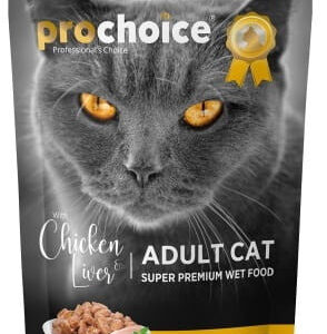 324-ProChoice-Adult-Cat-Chicken-Liver-Mokra-karma-dla-kota-w-saszetkach-kurczak-i-watrobka-w-galarecie-85-g.jpg ProChoice Adult Cat Chicken & Liver - Mokra karma dla kota w saszetkach – kurczak i wątróbka w galarecie - 85 g