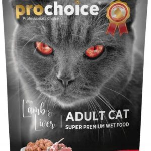 325-ProChoice-Adult-Cat-Lamb-Liver-Mokra-karma-dla-kota-w-saszetkach-jagniecina-i-watrobka-w-galarecie-85-g.jpg ProChoice Adult Cat Lamb & Liver - Mokra karma dla kota w saszetkach jagnięcina i wątróbka w galarecie 85 g