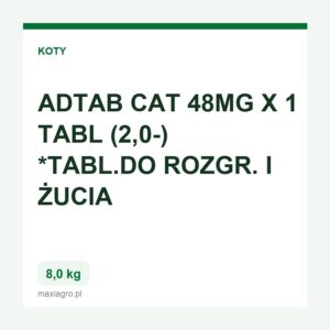 Adtab cat 48mg x 1 tabl 2 0 8 0kg tabl do rozgr i zucia