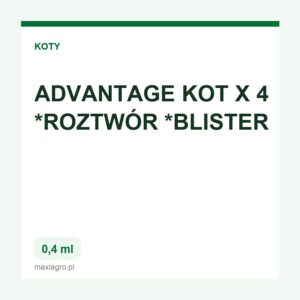 Advantage kot 0 4 ml x 4 roztwor blister