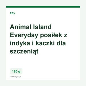 animal-island-everyday-posilek-z-indyka-i-kaczki-dla-szczeniat-185g Animal island everyday posilek z indyka i kaczki dla szczeniat 185g