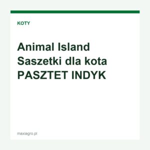 Animal island saszetki dla kota pasztet indyk