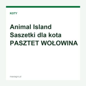 Animal island saszetki dla kota pasztet wolowina