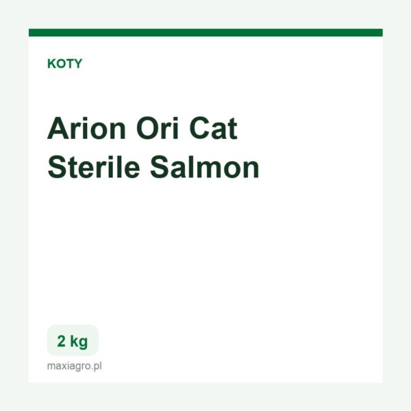 Arion ori cat sterile salmon 2kg