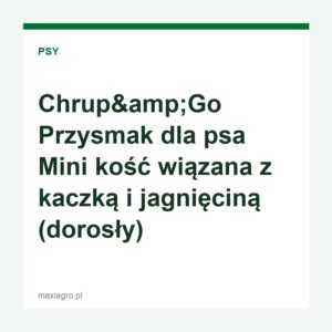 Chrup amp go przysmak dla psa mini kosc wiazana z kaczka i jagniecina 1