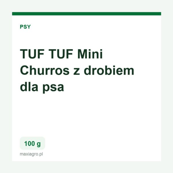 Tuf tuf mini churros z drobiem dla psa 100g