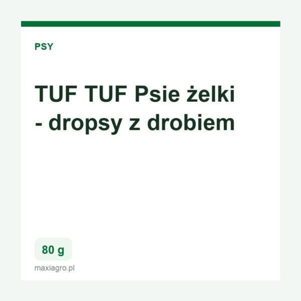 Tuf tuf psie zelki dropsy z drobiem 80 g