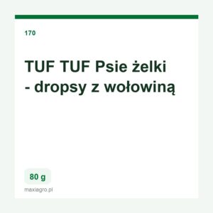 Tuf tuf psie zelki dropsy z wolowina 80 g