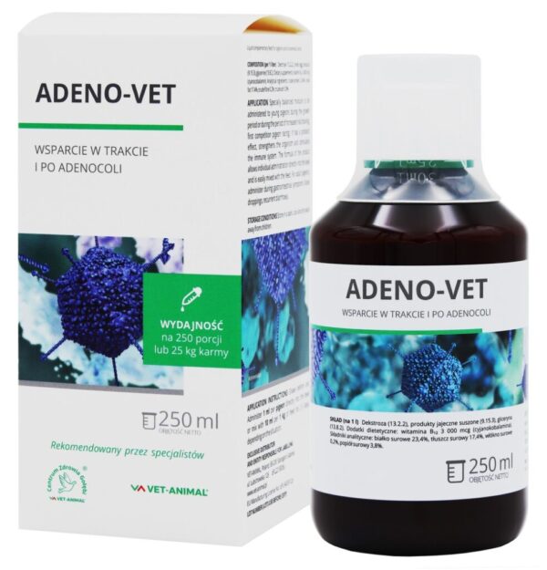 ADENO-VET-250-ml-butelka-pudelko- ADENO VET 250 ml butelka pudelko