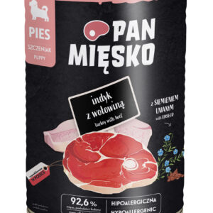 Karma mokra dla psa Pan Miesko Indyk z wolowina 400 g szczeniak MaxiAgro