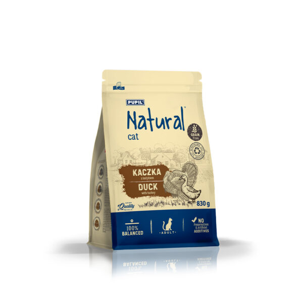 PUPIL Natural Kaczka Kot 830g MaxiAgro