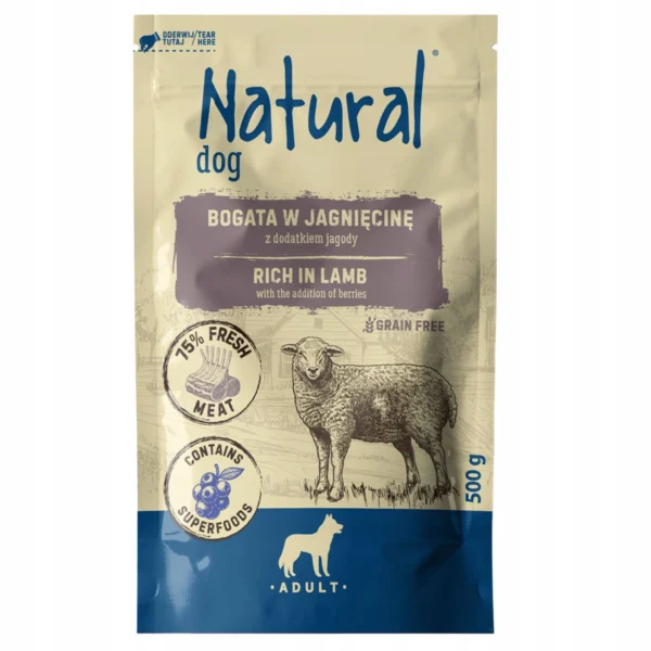 mokra-dla-psa-Natural-Dog-jagniecina-z-jagoda-500g-PUPIL_MaxiAgro Mokra dla psa Natural Dog jagniecina z jagoda 500g PUPIL MaxiAgro