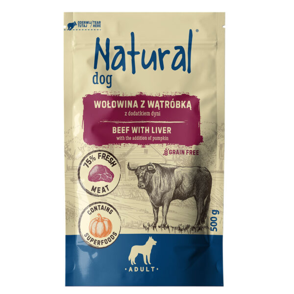 PUPIL NATURAL PIES WÓŁ/WĄTR. Z DYNIĄ 500G PUPIL NATURAL PIES WÓŁ/WĄTR. Z DYNIĄ 500G