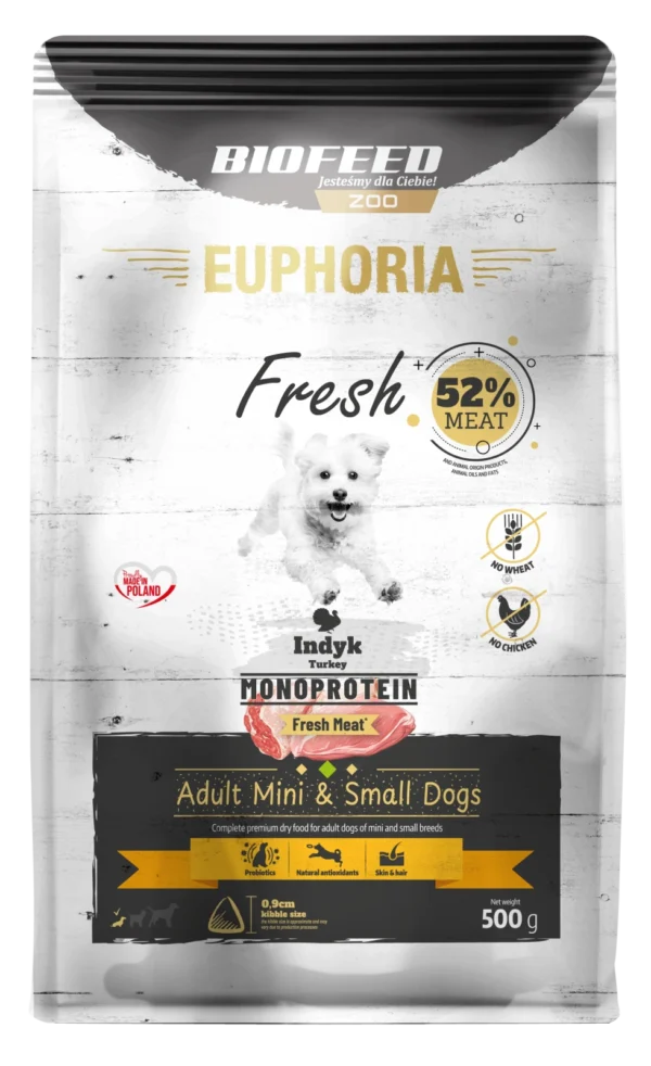 Pol pl Karma dla psow EUPHORIA Fresh Turkey Monoprotein mini i male rasy 0 5 kg 2640 1.webp