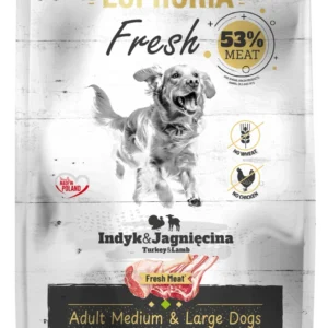 Pol pl Karma dla psow EUPHORIA Fresh z indykiem i jagniecina srednie i duze rasy 2 kg 2649 1.webp